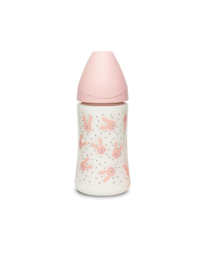 Biberon Hygge lapin rose  (Suavinex)