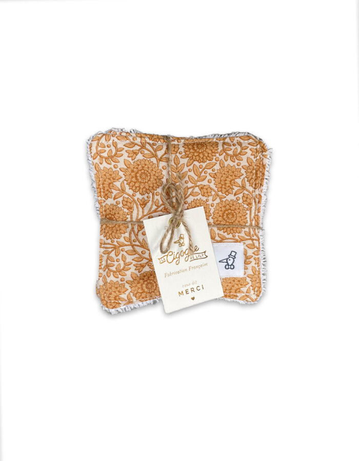 Lingettes lavables Milo Camel (La Cigogne De Lily)