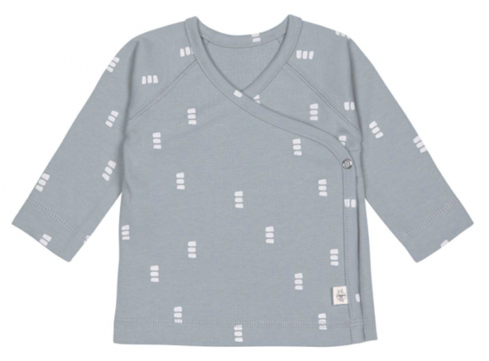 T-Shirt Kimono GOTS Blocks bleu clair (Lassig)