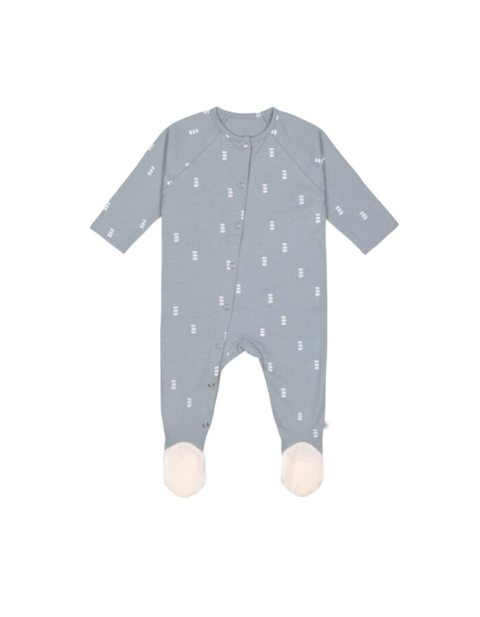 Pyjama Bébé GOTS Blocks bleu clair (Lassig)