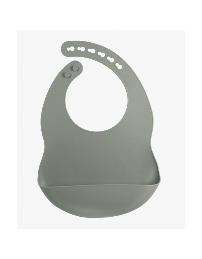 Bavoir silicone Olive gray (Tryco)