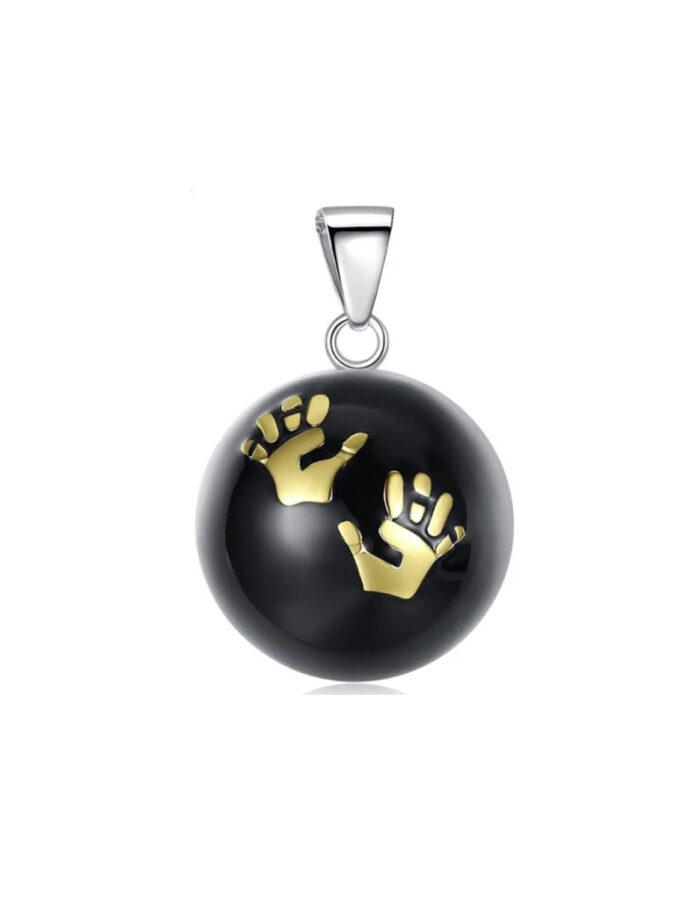 Bola noir avec mains doré (Bola)