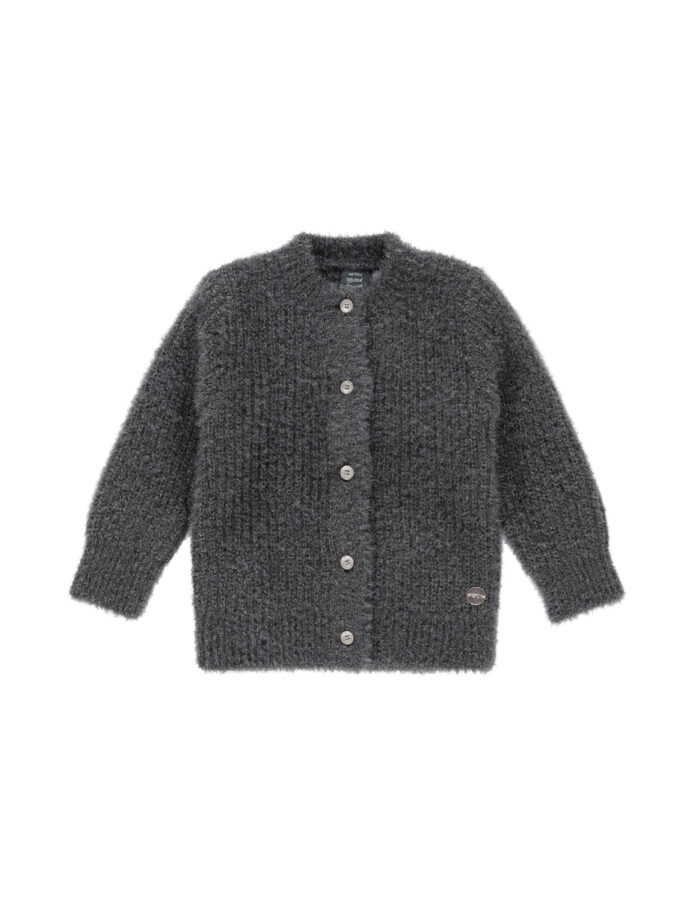Cardigan fille - anthracite pailleté - (Babyface)