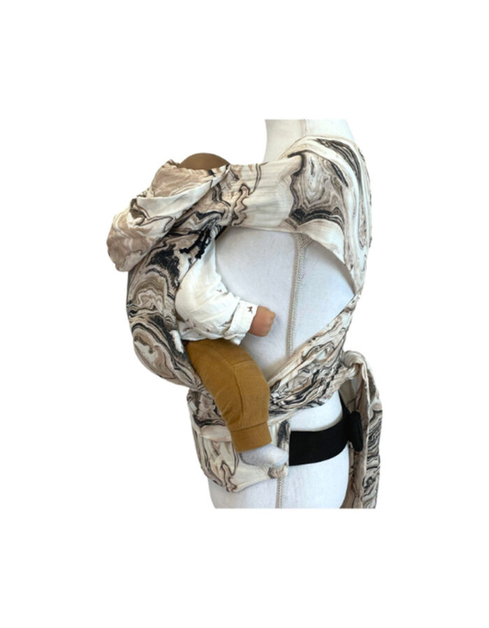 Mei Tai Porte-bébé  marbré gris(Ilmaha) – Image 2