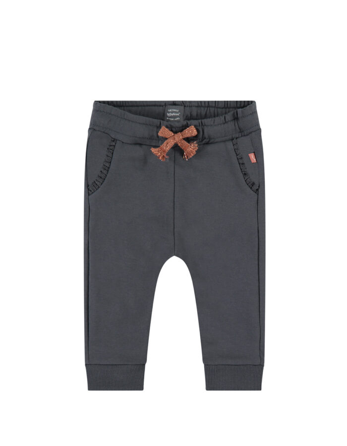 Pantalon sweat bébé fille - gris anthracite -(Babyface)