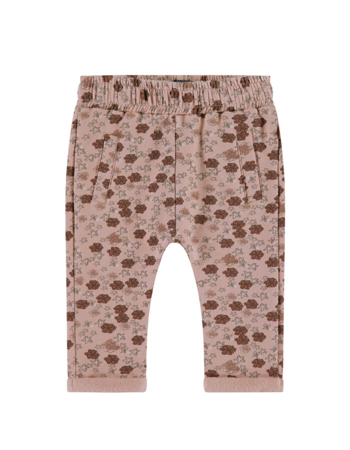 Pantalon sweat bébé fille - imprimé fleurs -(Babyface)