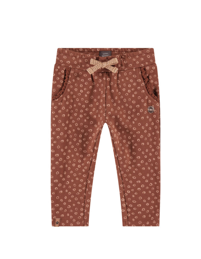 Pantalon sweat fille - imprimé fleurs  - (Babyface)