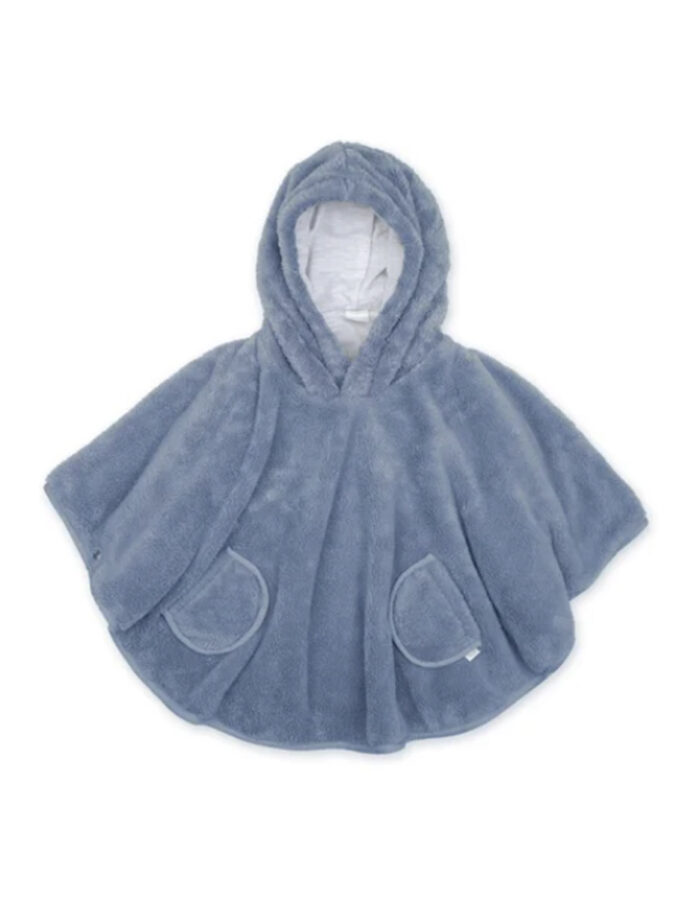 PONCHO DE VOYAGE 9-36m  softy+jersey  bleu (Bemini)