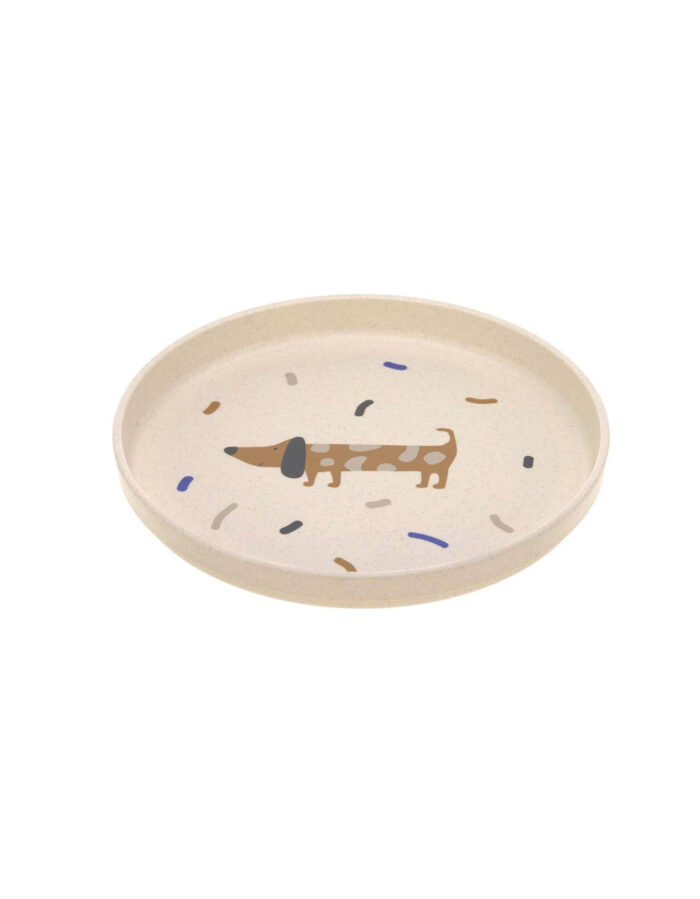 Assiette little mateys bleu roi (Lassig)