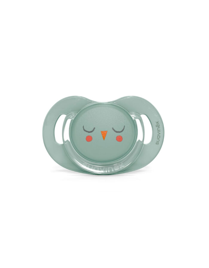SX - BONHOMIA - soother sili. reversible 6/18M - owl green (Suavinex)