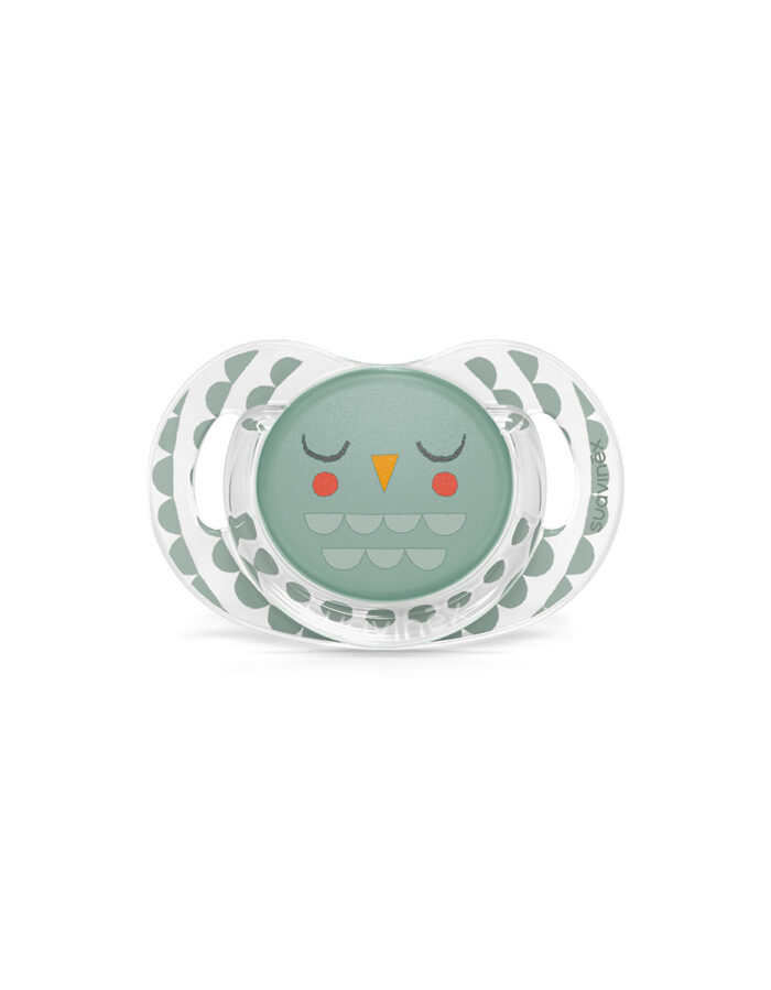 SX - BONHOMIA - soother sili. reversible 18M+  Feather green (Suavinex)