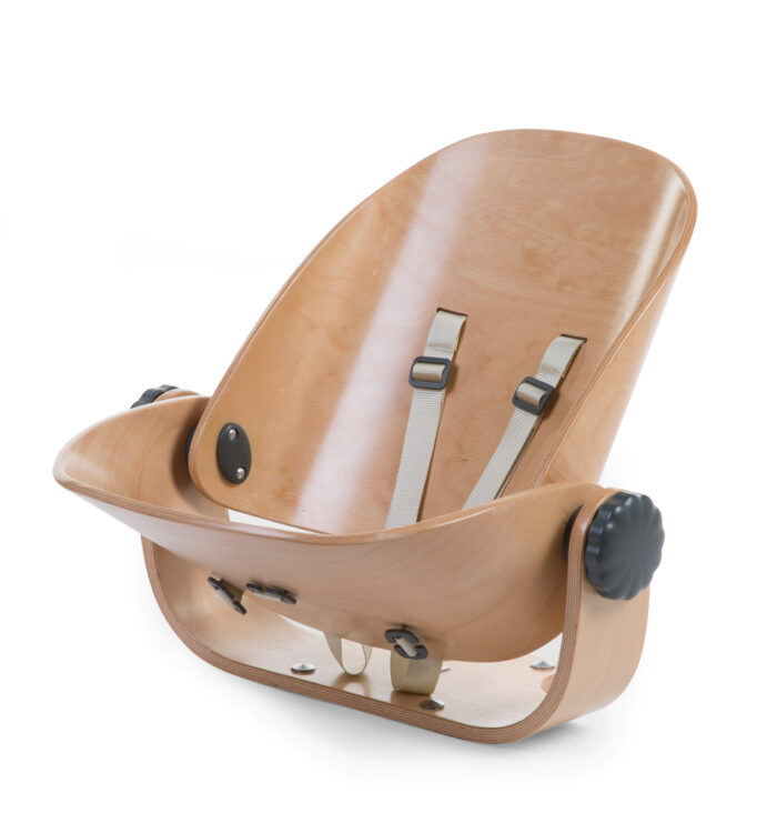 EVOLU NEWBORN SEAT POUR EVOLU 2 + ONE.80° - BOIS - ANTHRACITE NATUREL(Childhome)