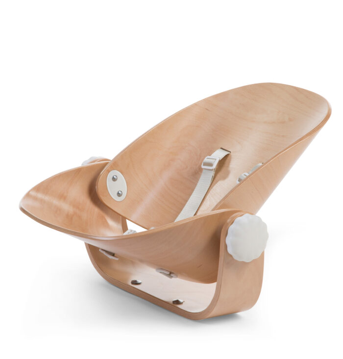EVOLU NEWBORN SEAT POUR EVOLU 2 + ONE.80° - BOIS - ANTHRACITE NATUREL(Childhome) – Image 2