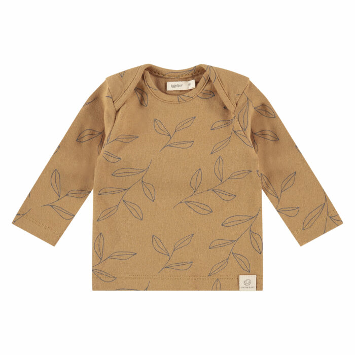 T-shirt bébé S23 imprimé feuilles curry (Babyface)