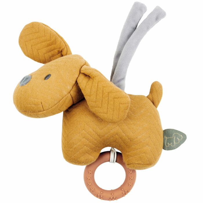 Peluche Musicale Chien Charlie caramel (Nattou)
