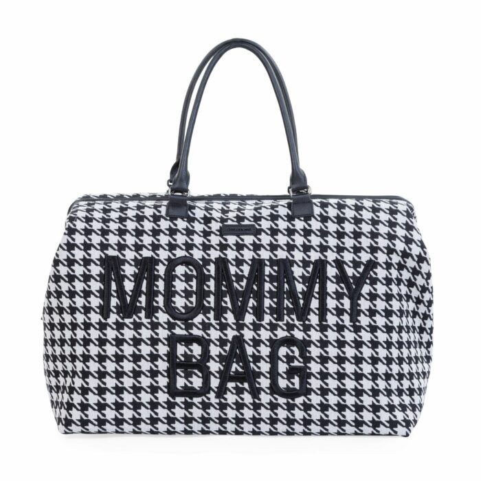 MOMMY BAG ® PIED DE POULE - NOIR (Childhome)