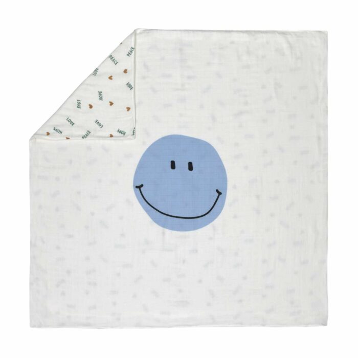 Couverture de bébé divinement douce - Happy Rascals, Smile (Lassig)