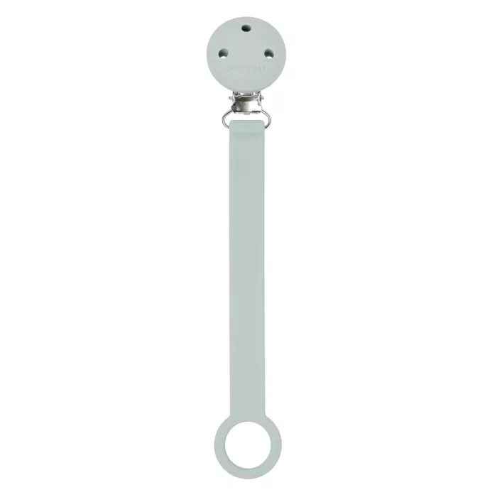 Attache-Sucette avec Fixation Universel Silicone  Vert Sauge Clair (Nattou)