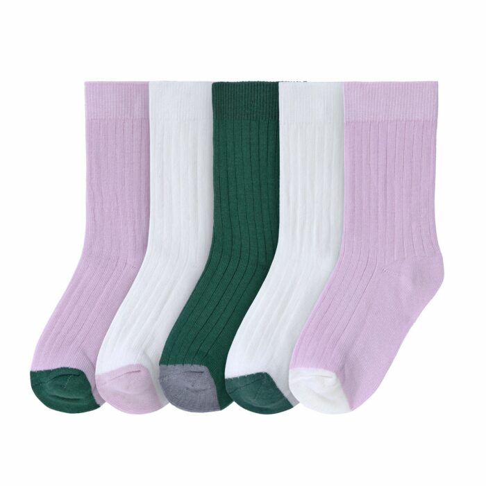 Chaussettes de tennis enfants (5 pcs) - Little Gang, lilac/milky/ocean green (Lassig)