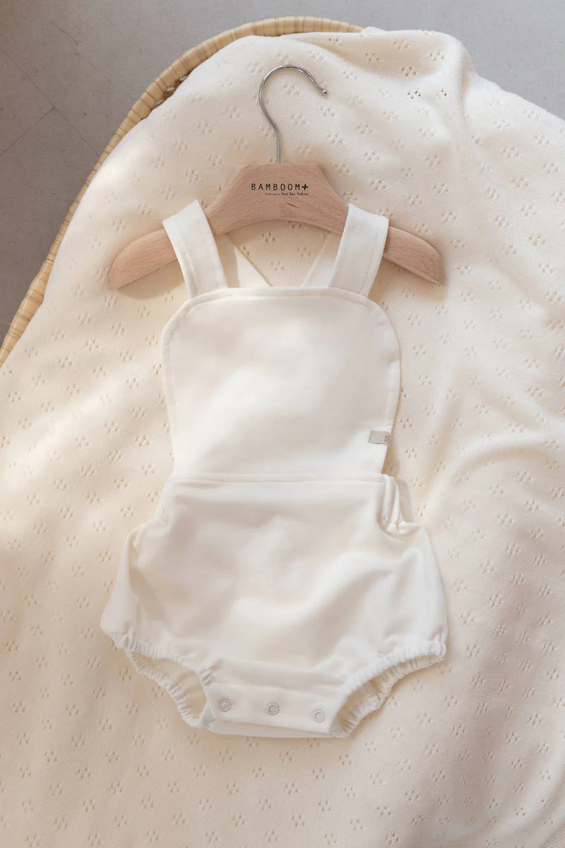 Salopette d'été pour fille - JEANS BLANC (Bamboom)