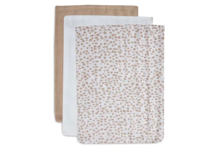 Gant de Toilette Gaze de Coton Dotted - 3 pièces (Jollein)