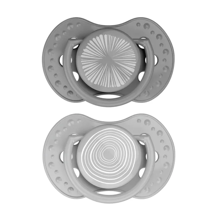 Sucette Dynamique 3-6 mois Harmony Gris (Difrax)