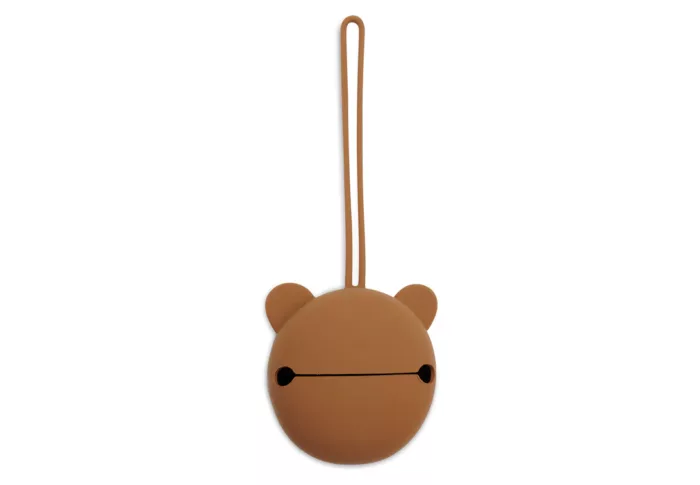 Étui à sucette en silicone Ø7cm - Caramel (Jollein)