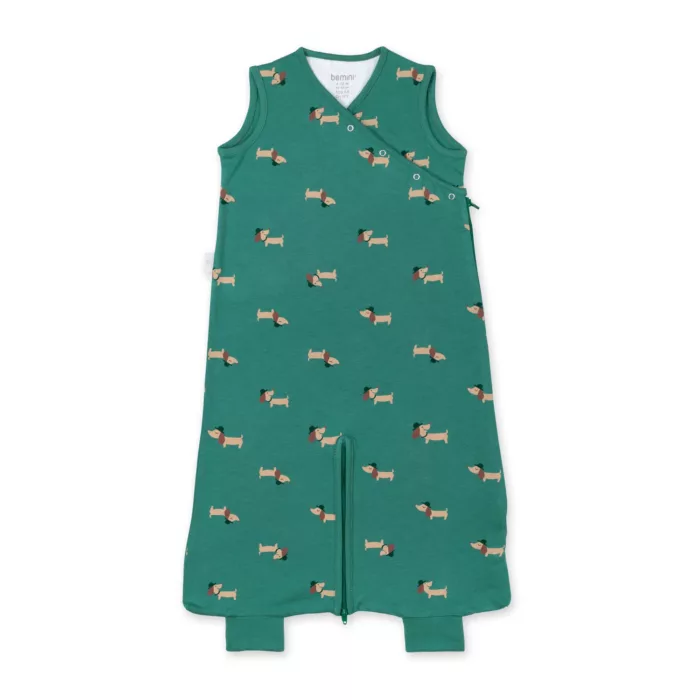 MAGIC BAG 4-12m print wouff spinach jersey tog 0.5 (Bemini)
