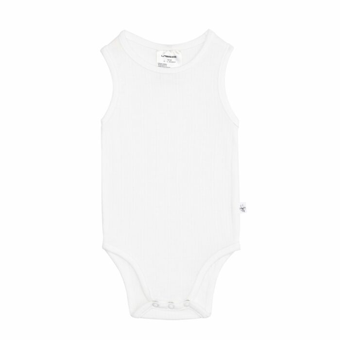 Body bébé sans manches, côtelée, (Lassig)