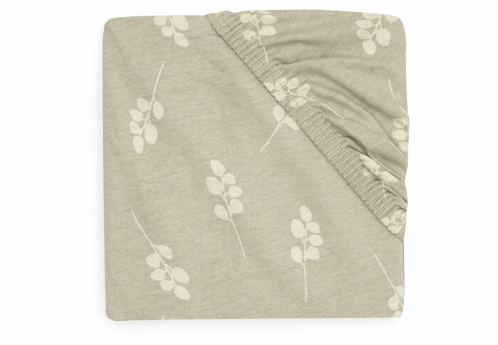 Drap-housse Jersey 60x120cm Twig Olive Green(Jollein)
