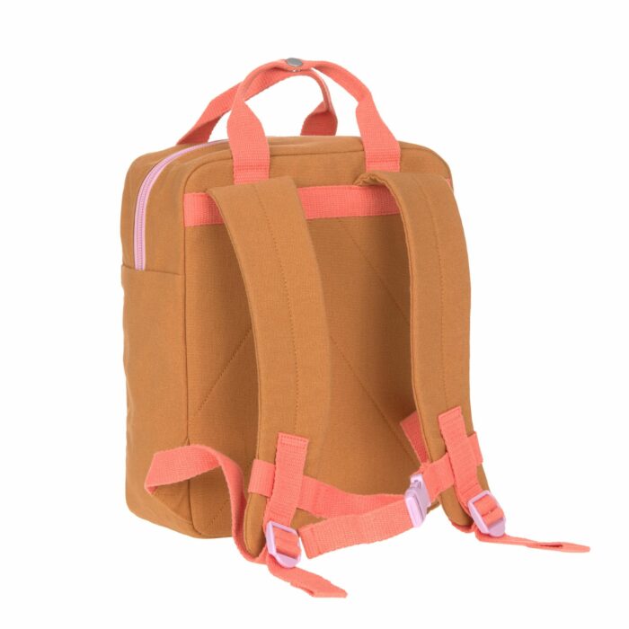 Sac à dos carré Little One & Me - Petit, caramel (Lassig) – Image 2