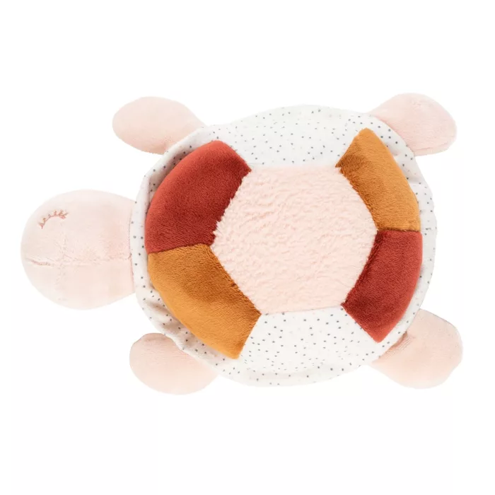 Peluche d'Activités Tortue Lapidou Rose (Nattou)