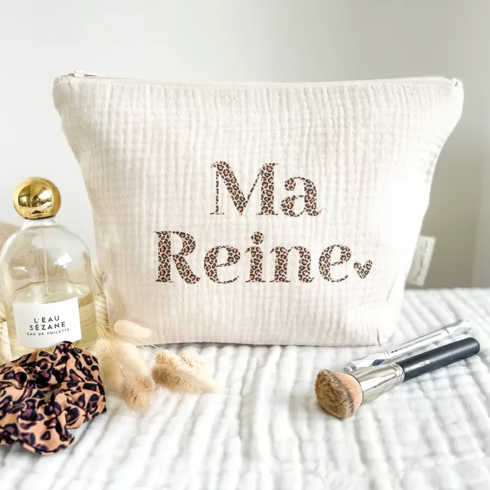 Trousse en gaze de coton MA REINE Léopard (Mon Petit Léon)
