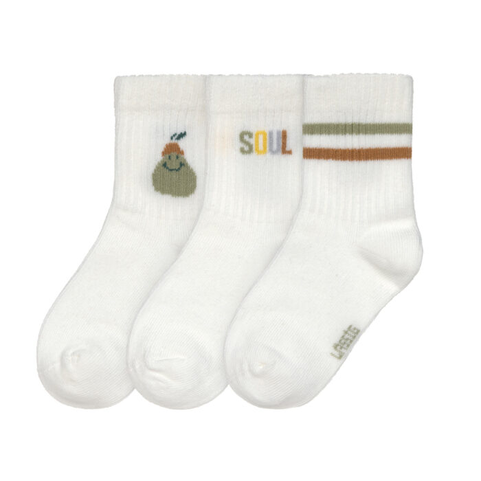 Chaussettes de tennis enfants (3 pcs) - Little Gang Poire ( Lassig)
