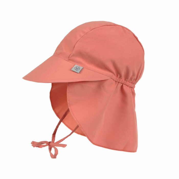 Casquette protège nuque enfants (anti-UV), corail (Lassig)