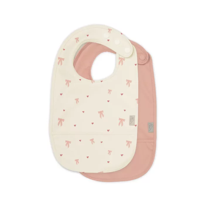Bavoir avec poche - Lot de 2 - Noeuds (CamCam)