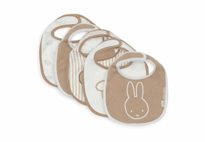 Bavoir Jersey imperméable - Miffy Heads - 5 Unités (Jollein)